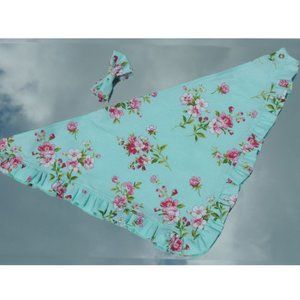 Blue floral dog bandana